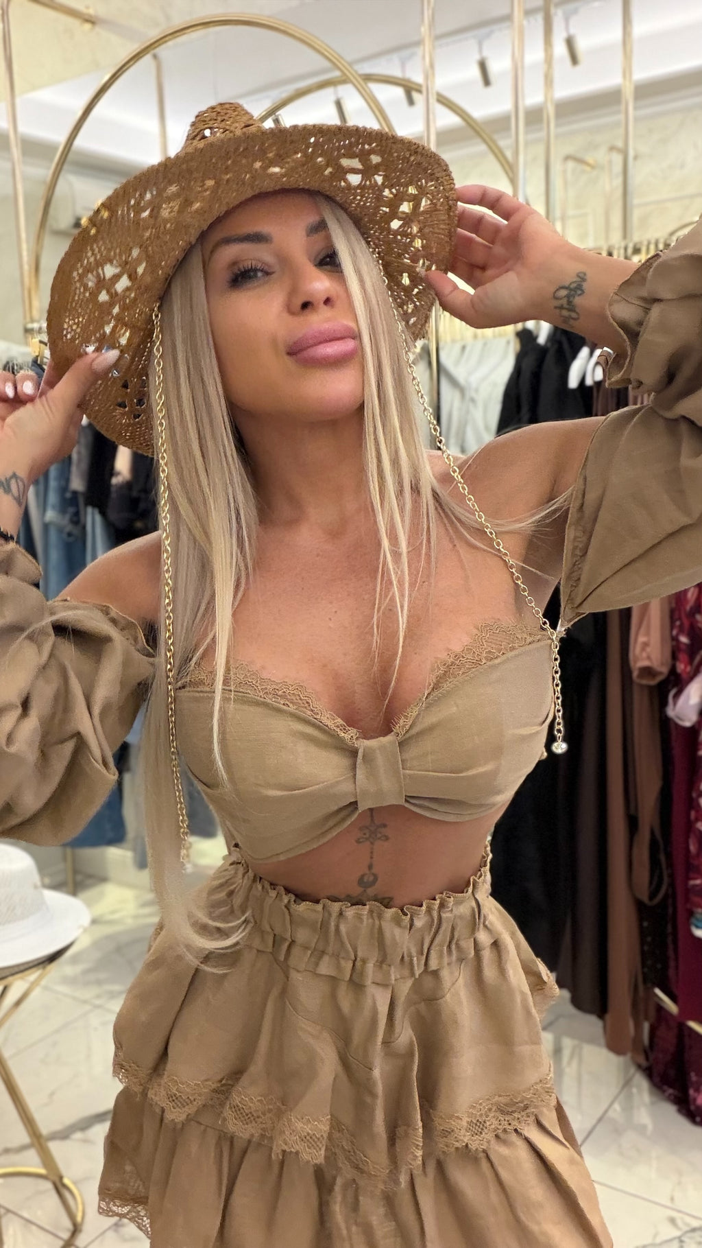 Шапка Sahara Nude
