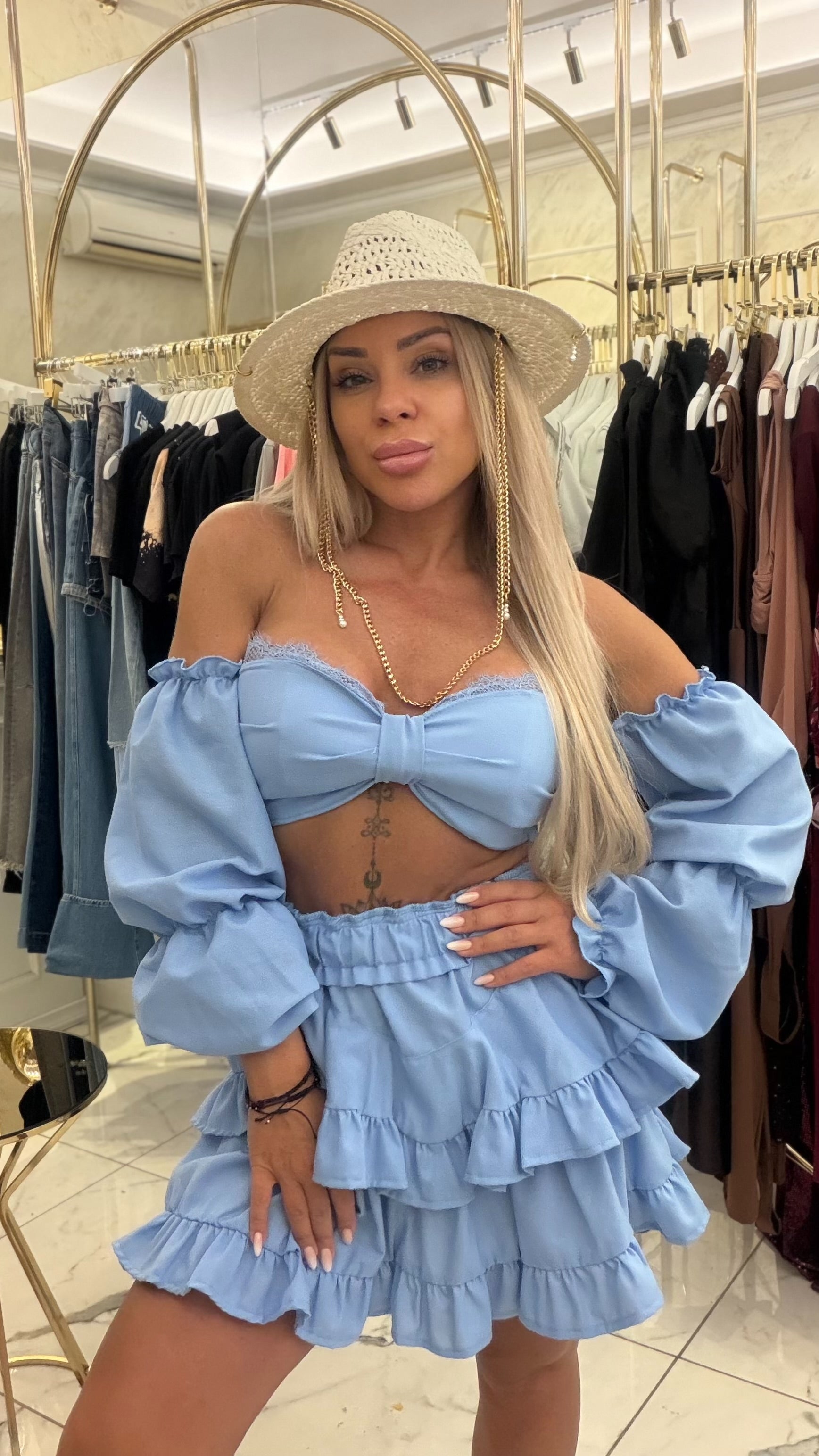 Бюстие Linen Baby Blue
