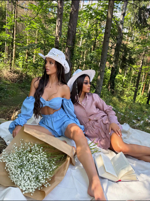 Бюстие Linen Baby Blue