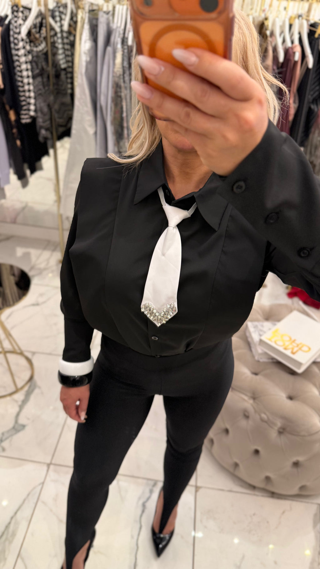 Вратовръзка Diamond White
