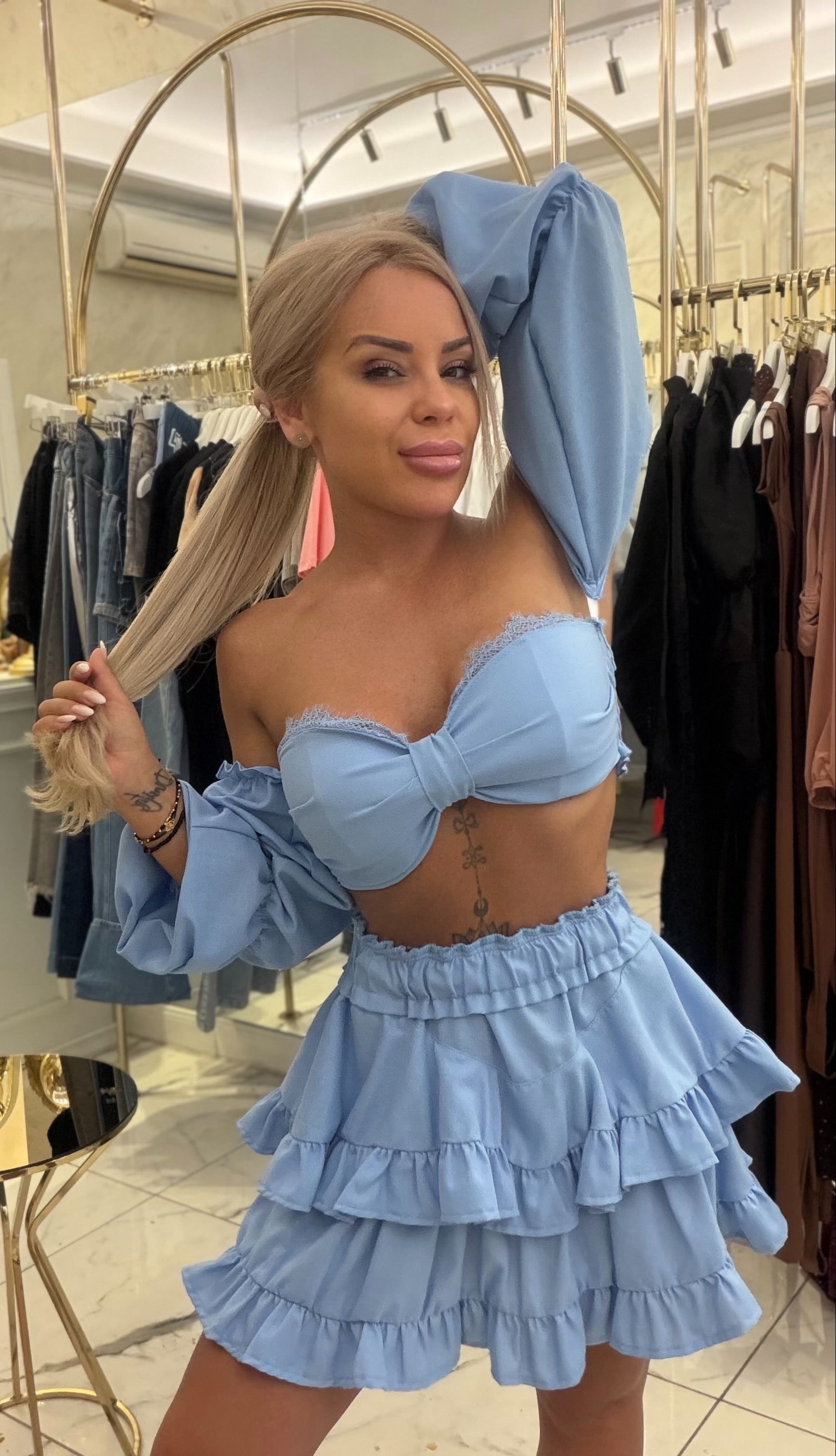 Пола Linen Baby Blue