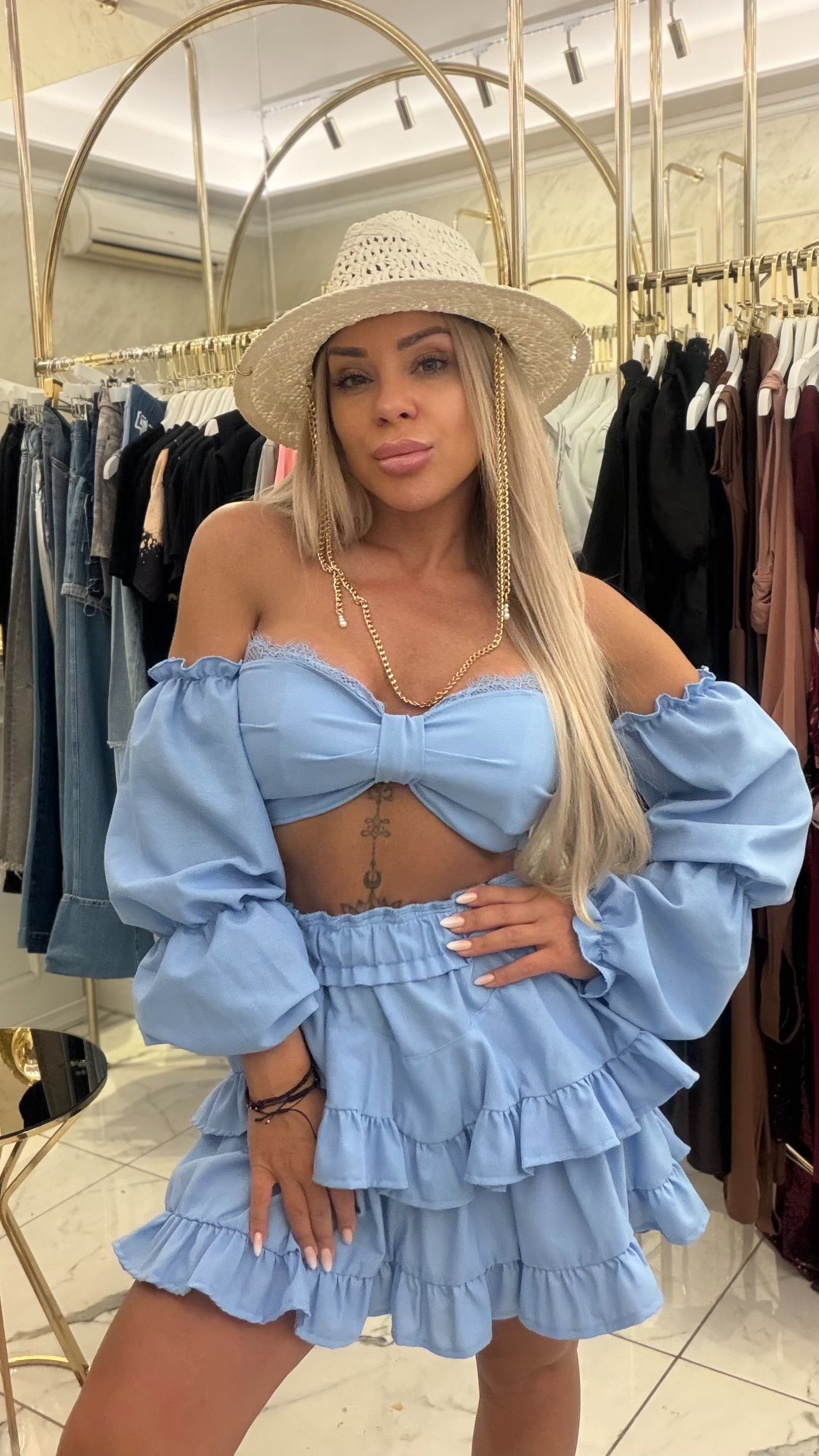 Пола Linen Baby Blue