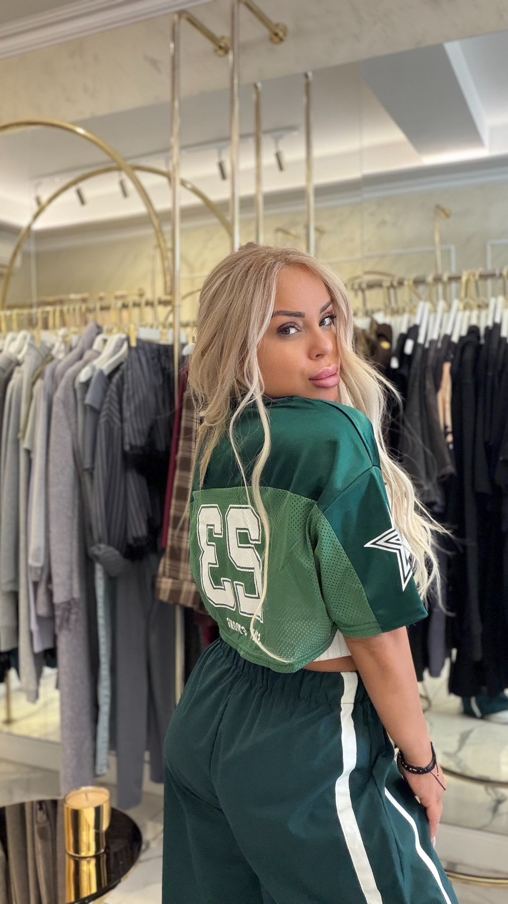 Спортен панталон Green Luvéne